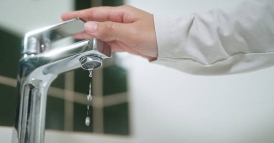dripping faucet wasting water