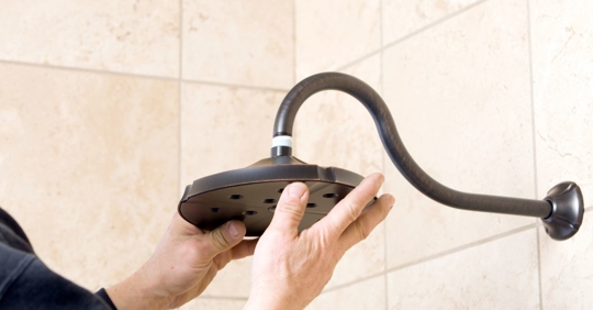 installing new shower head